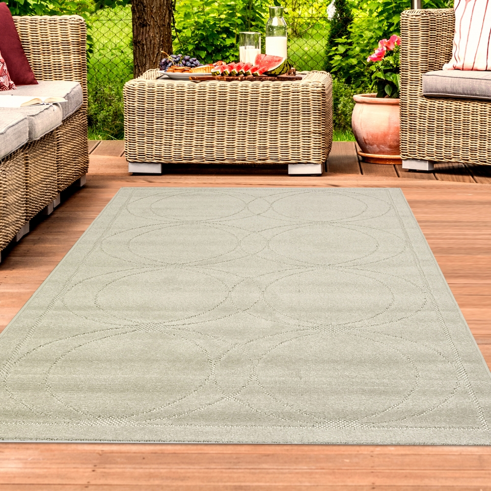 In- & Outdoor Teppich creme