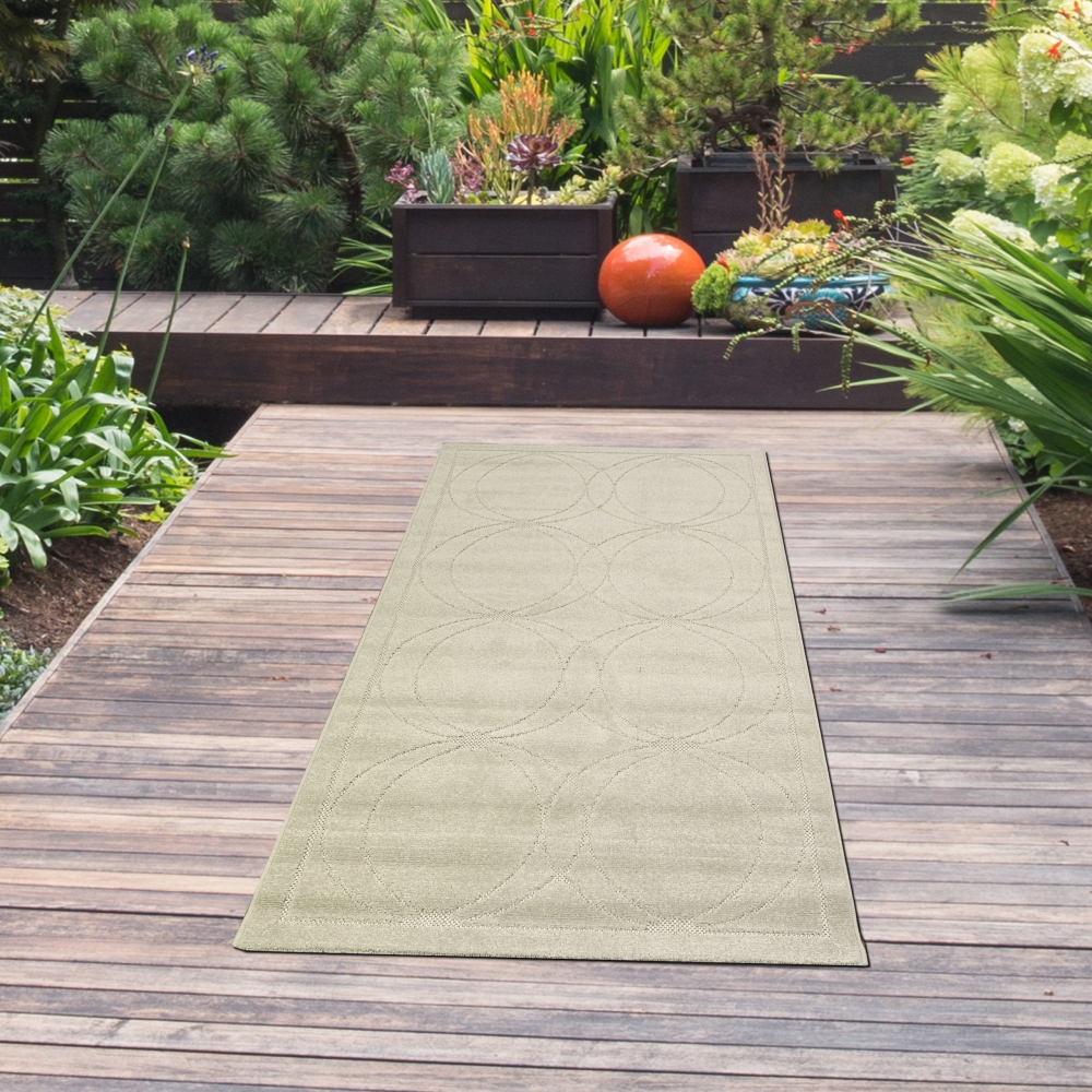 In- & Outdoor Teppich creme