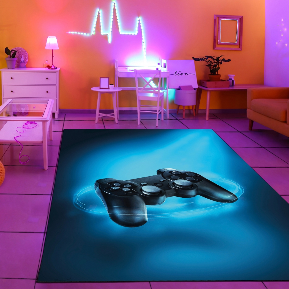 Gaming Teppich mit Joystick