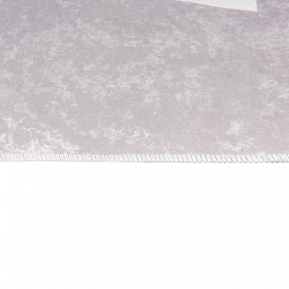 Kinderteppich ABC mit Elefant in Rosa