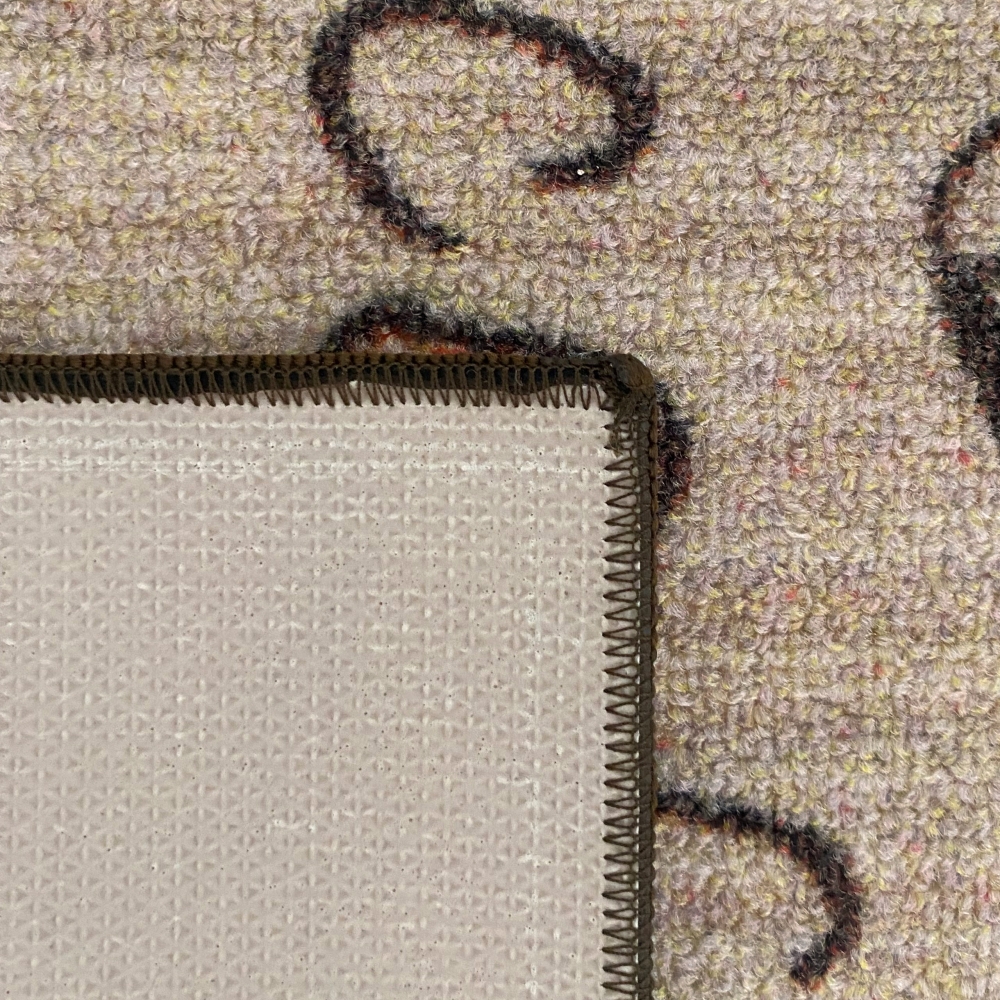 Teppich mit Schriftzug Coffee Cappuccino