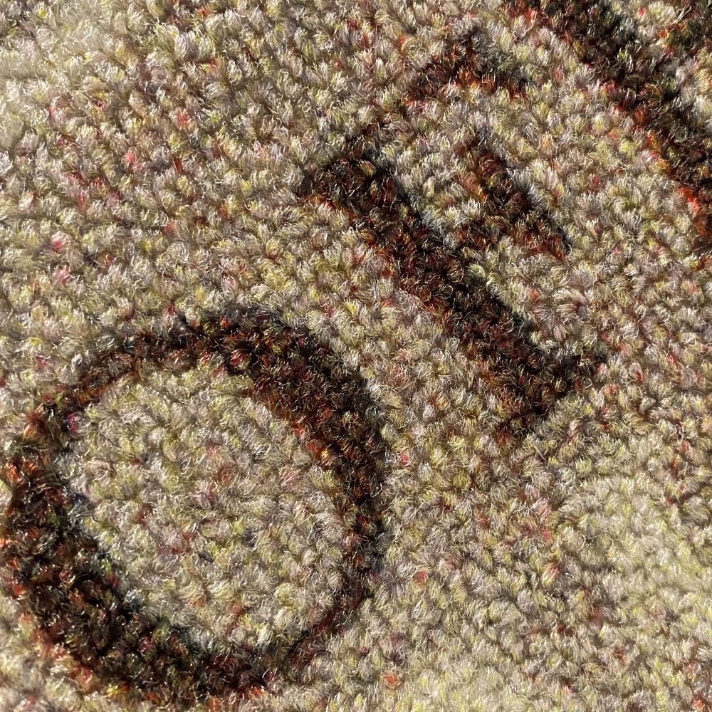 Teppich mit Schriftzug Coffee Macchiato