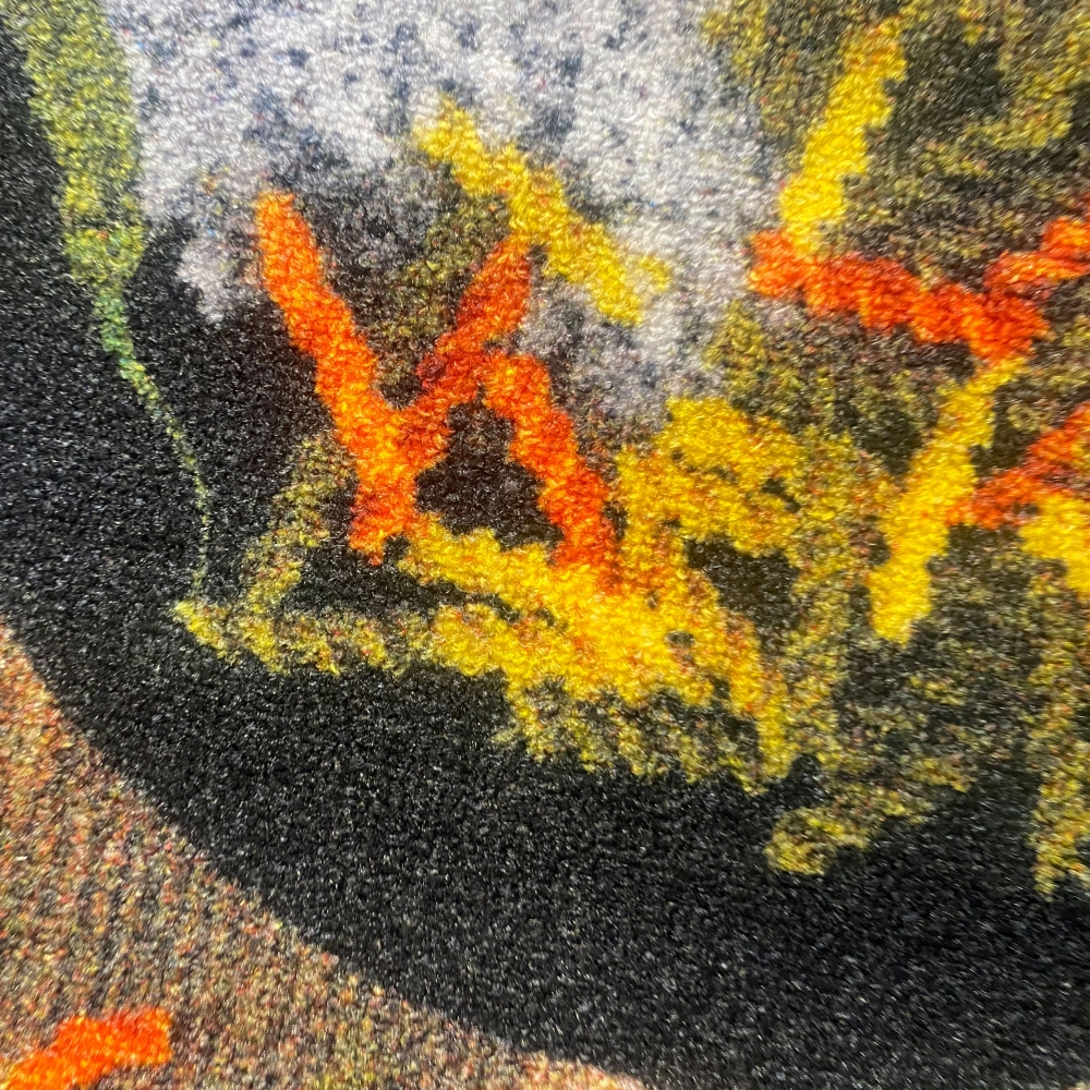 Küchenteppich waschbar Bunte Chilis Rot Grün