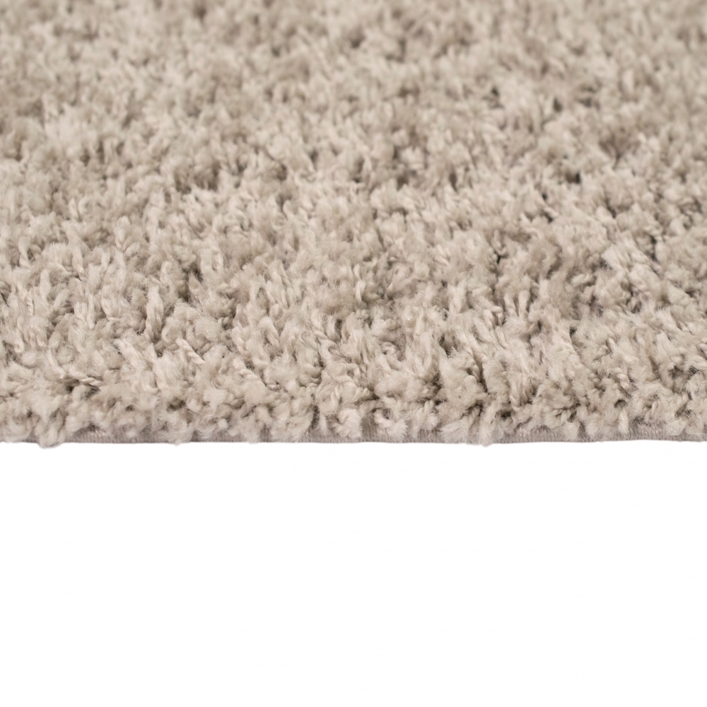 Weicher Shaggy Teppich in Naturbeige – pflegeleichter Hochflor für alle Wohnbereiche