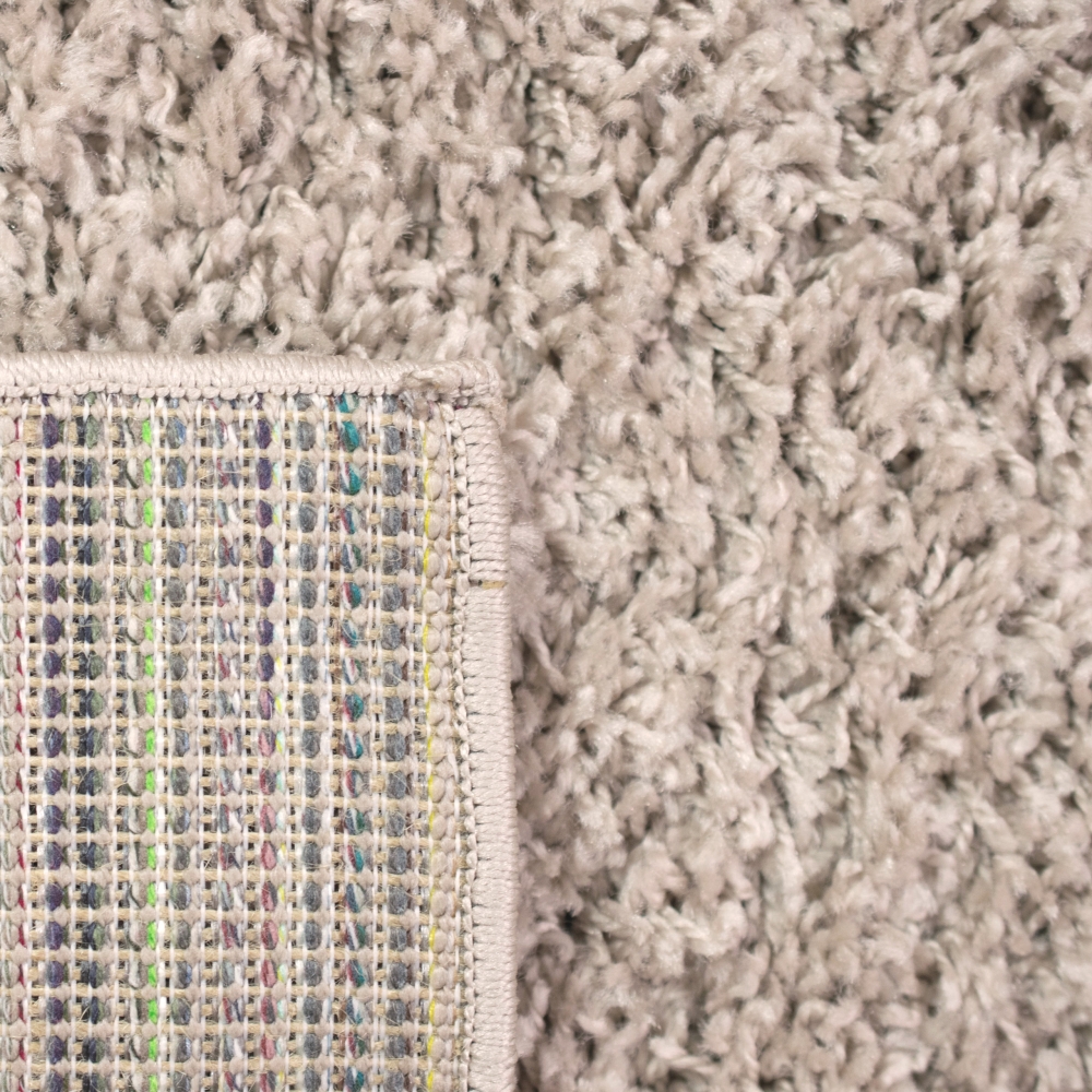 Weicher Shaggy Teppich in Naturbeige – pflegeleichter Hochflor für alle Wohnbereiche