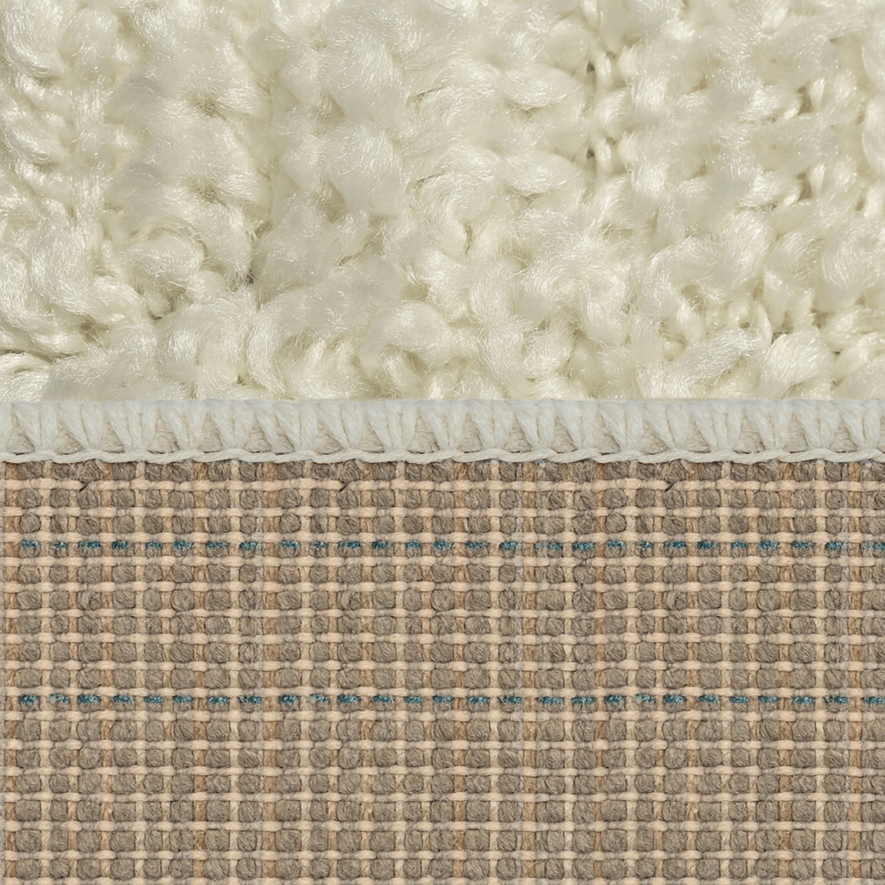 Weicher Shaggy Teppich in Creme – pflegeleichter Hochflor für jeden Wohnbereich