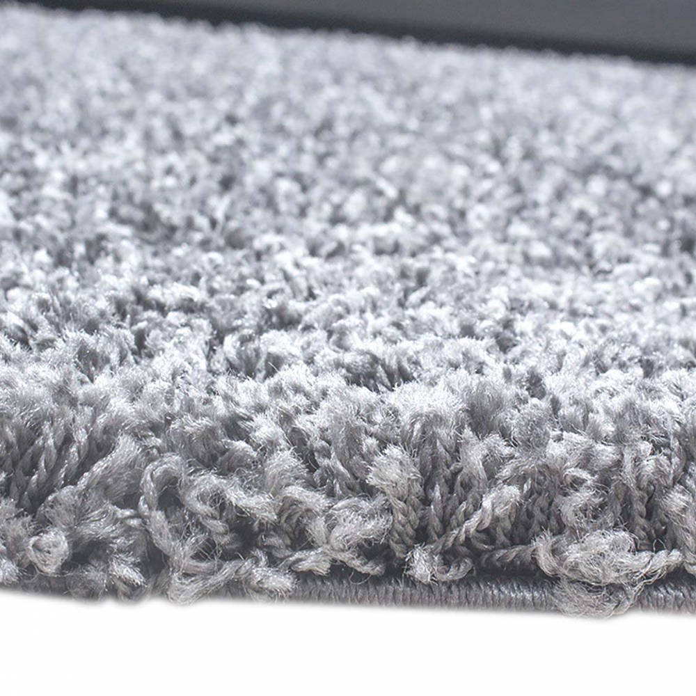 Weicher Shaggy Teppich in Grau-Meliert – pflegeleichter Hochflor für jeden Wohnbereich