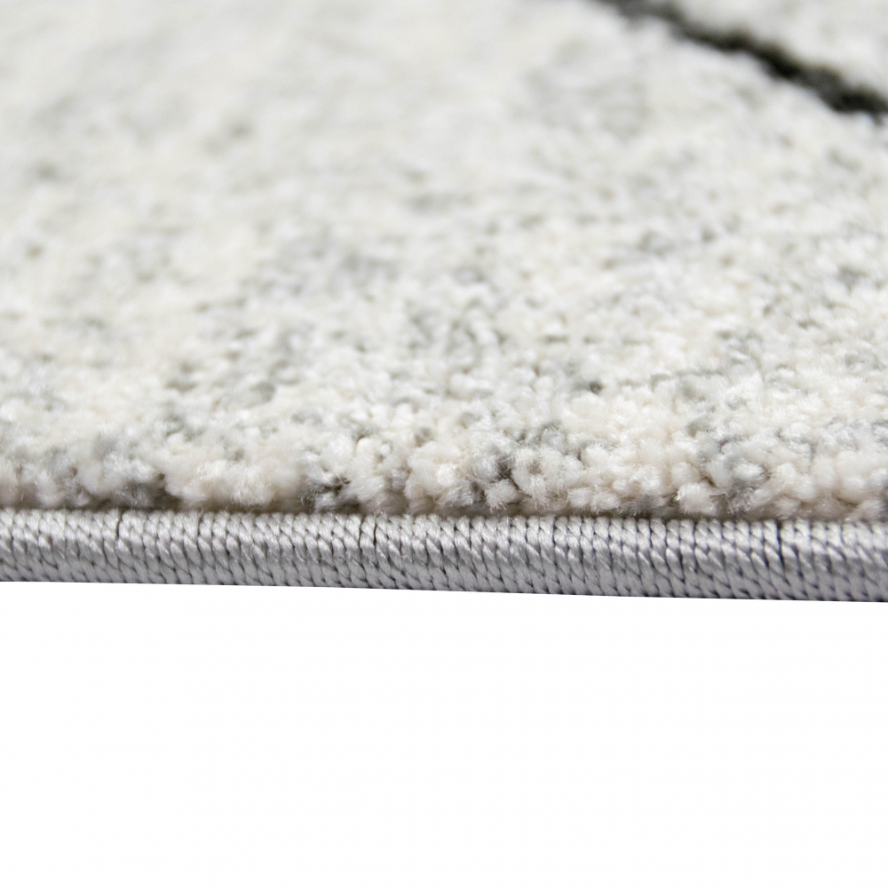 Teppich in Creme Grau