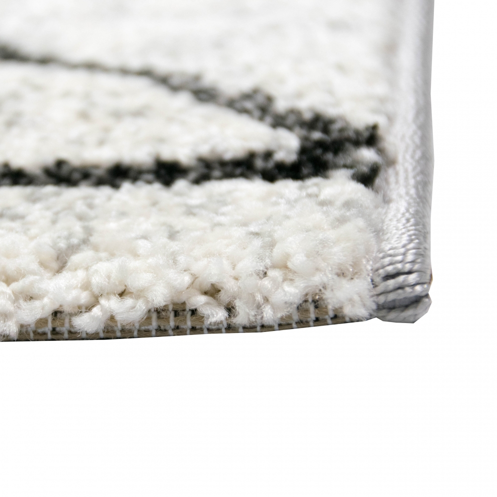 Teppich in Creme Grau