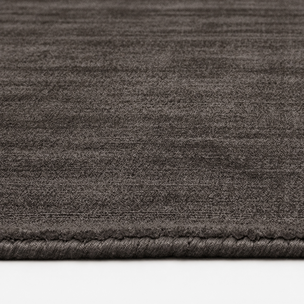 Teppich Handgefertigt Viskose Pflegeleicht Robust Taupe