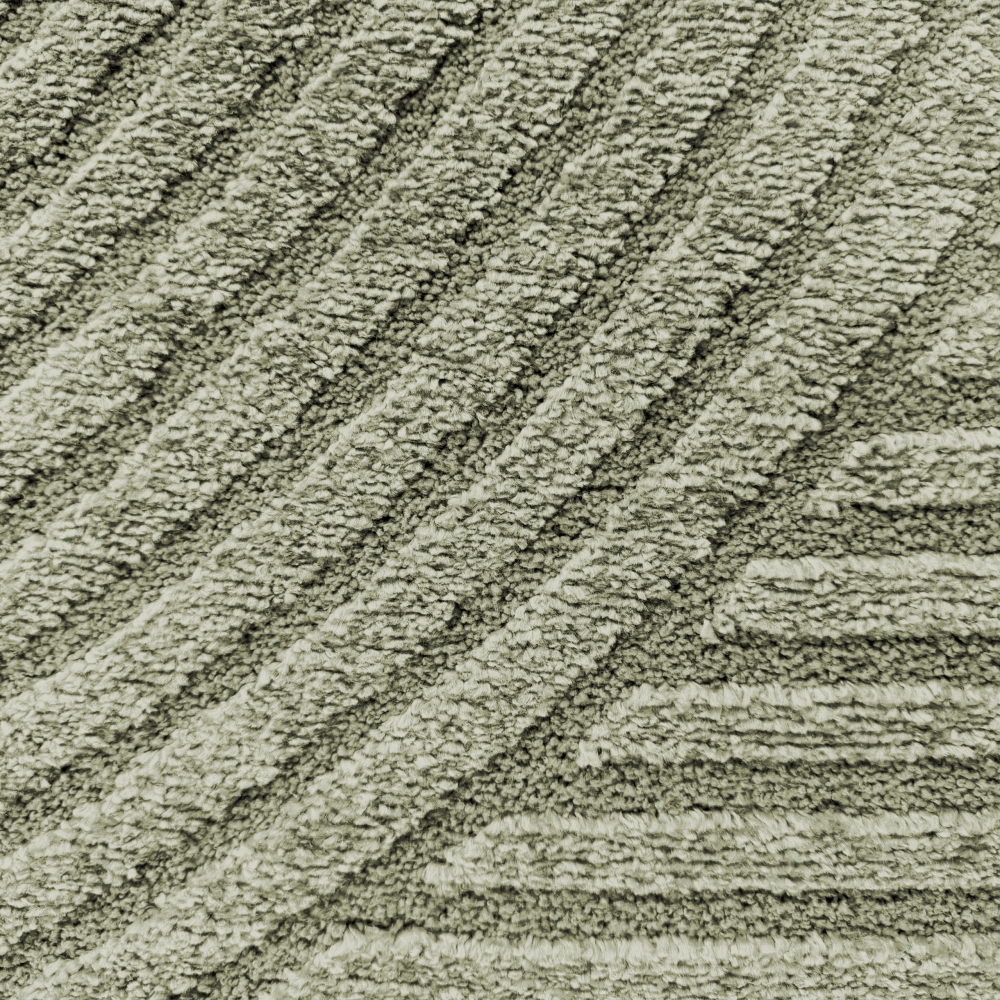 Wohnzimmerteppich 3D-Effekt im Bogenmuster in Grün