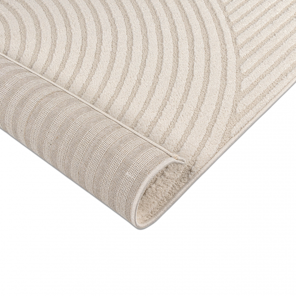 Teppich creme strukturiert pflegeleicht für Wohnräume