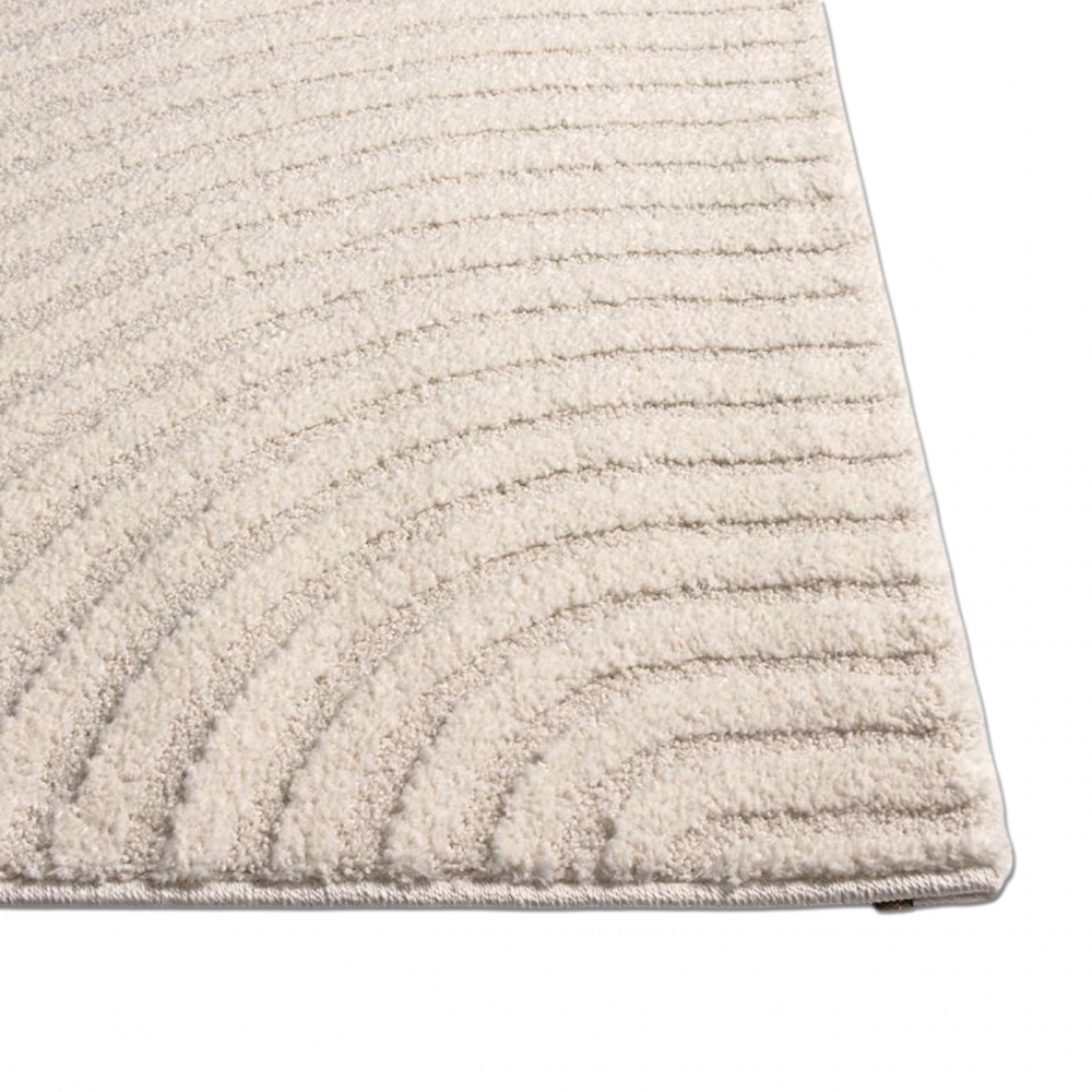 Teppich creme strukturiert pflegeleicht für Wohnräume