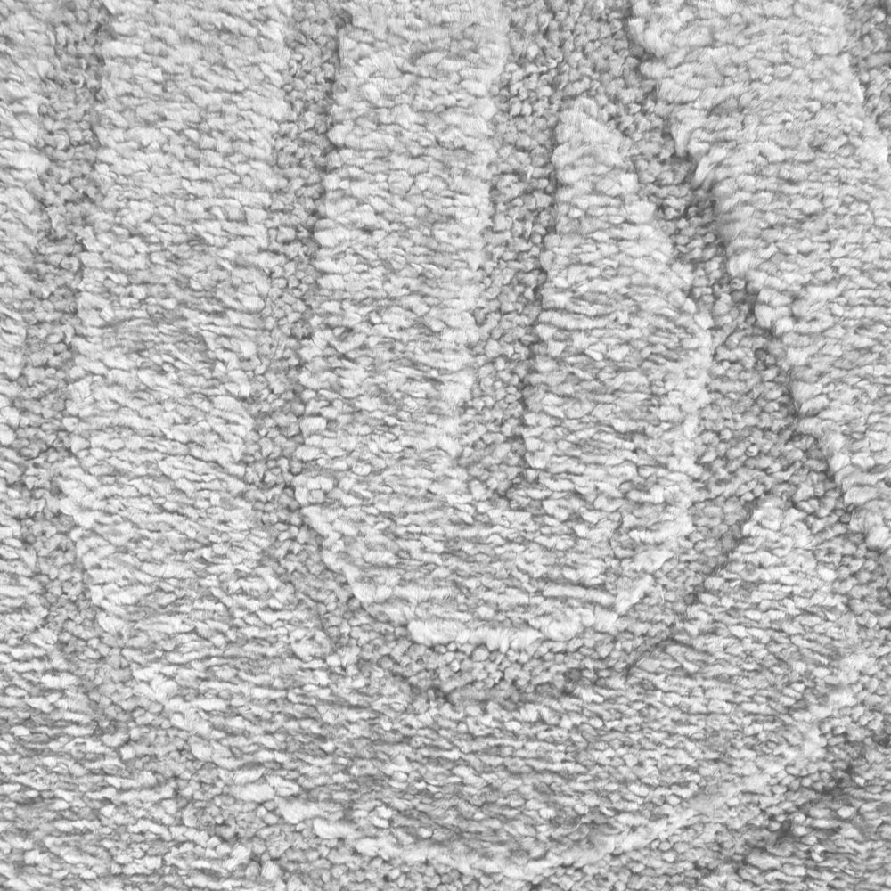 Moderner Teppich mit stilvollem Bogenmuster in Grau