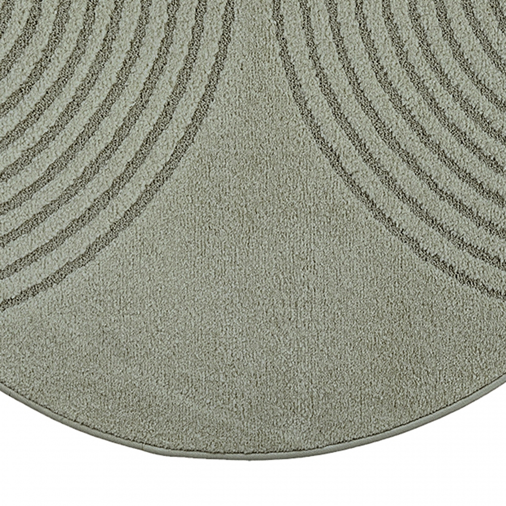 Teppich Grün mit 3D-Kreismuster pflegeleicht und robust