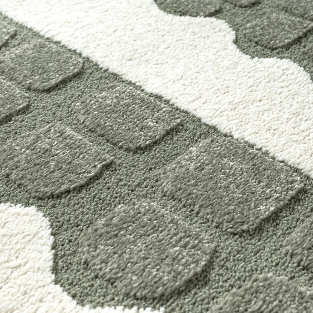 Kinderteppich Krokodil Grün Creme pflegeleicht weich robust