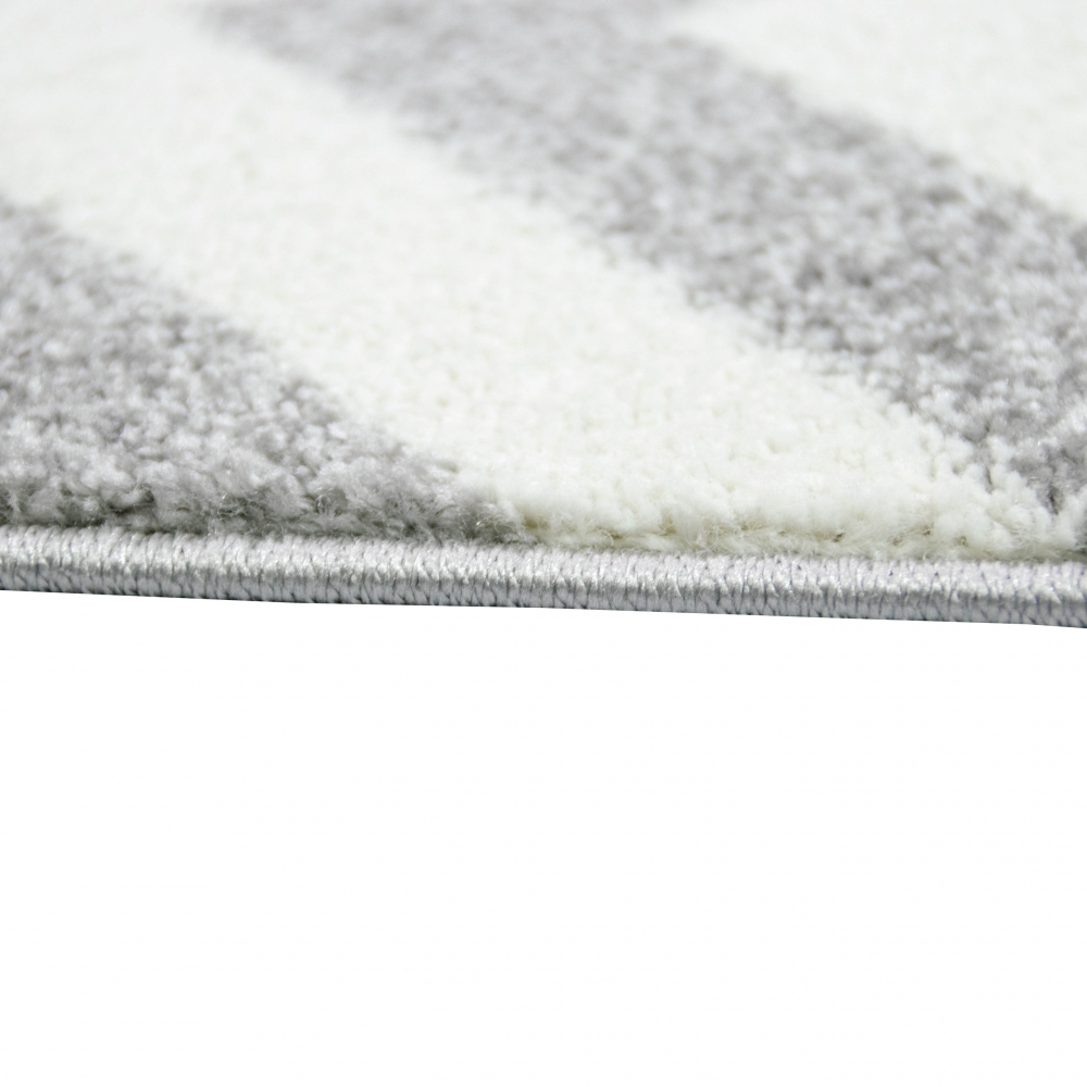 Teppich Skandinavisches Design in Rosa Creme Grau