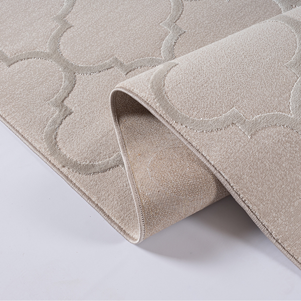Wohnzimmerteppich Marokkanisches Muster in Beige
