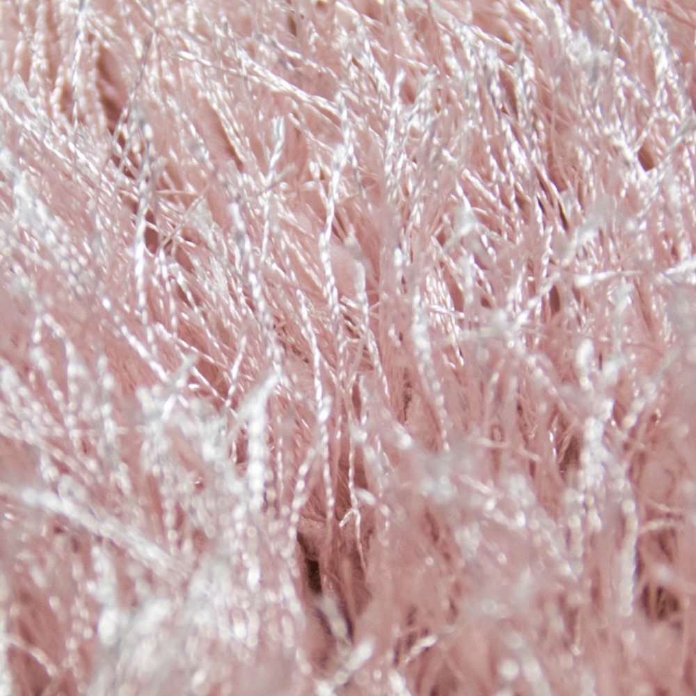 Shaggy Teppich Hochflor in Rosa