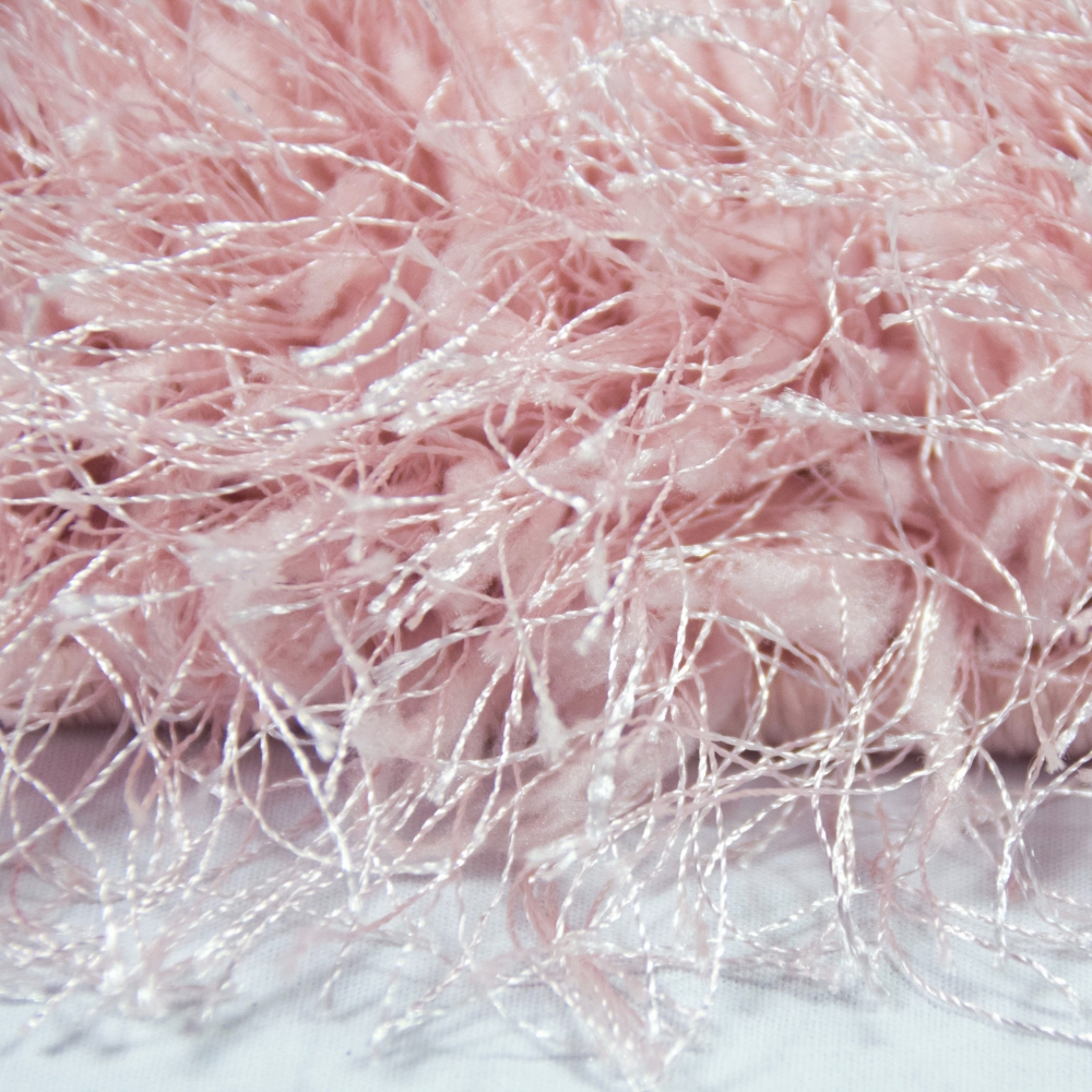 Shaggy Teppich Hochflor in Rosa