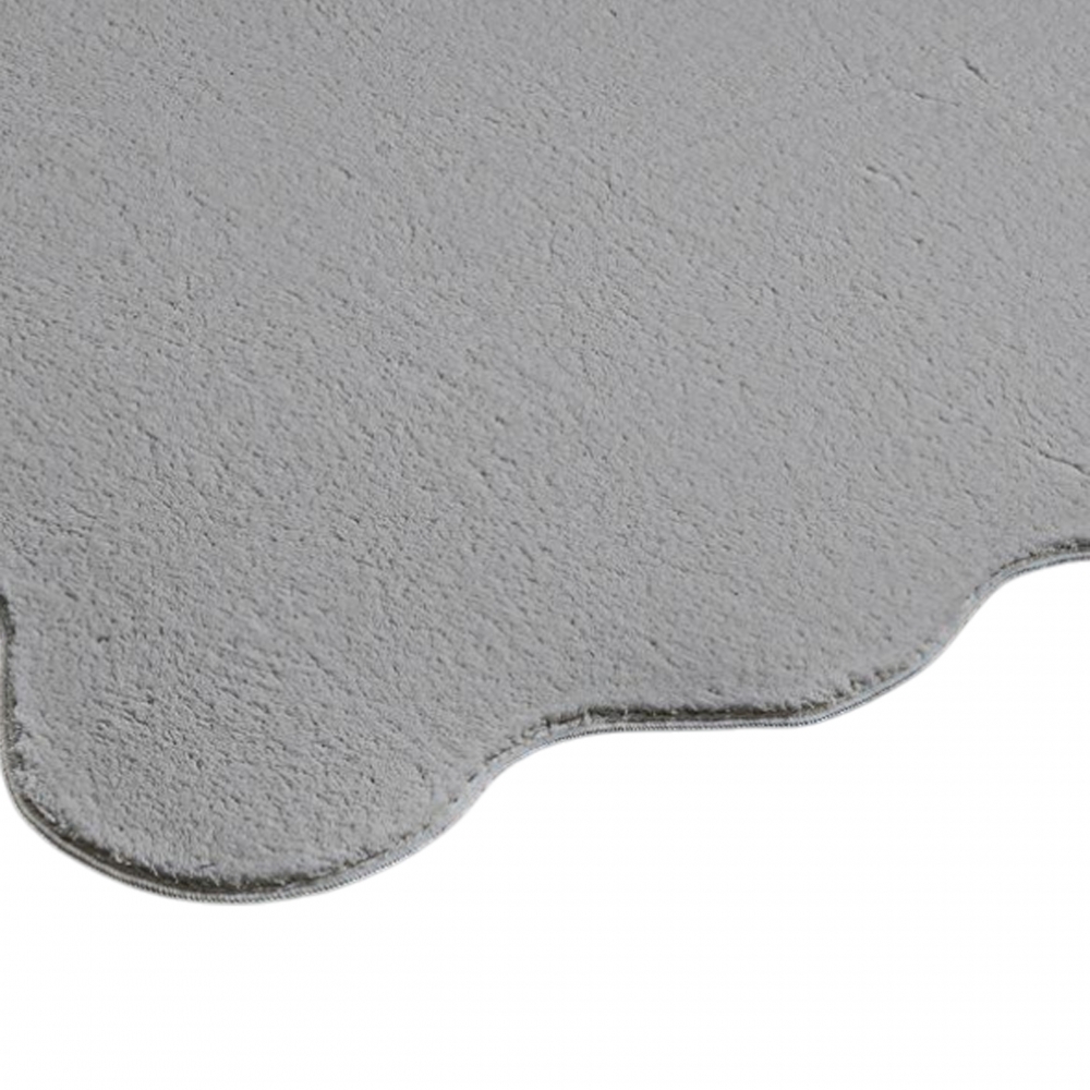 Grau Teppich pflegeleicht moderne Wellenform