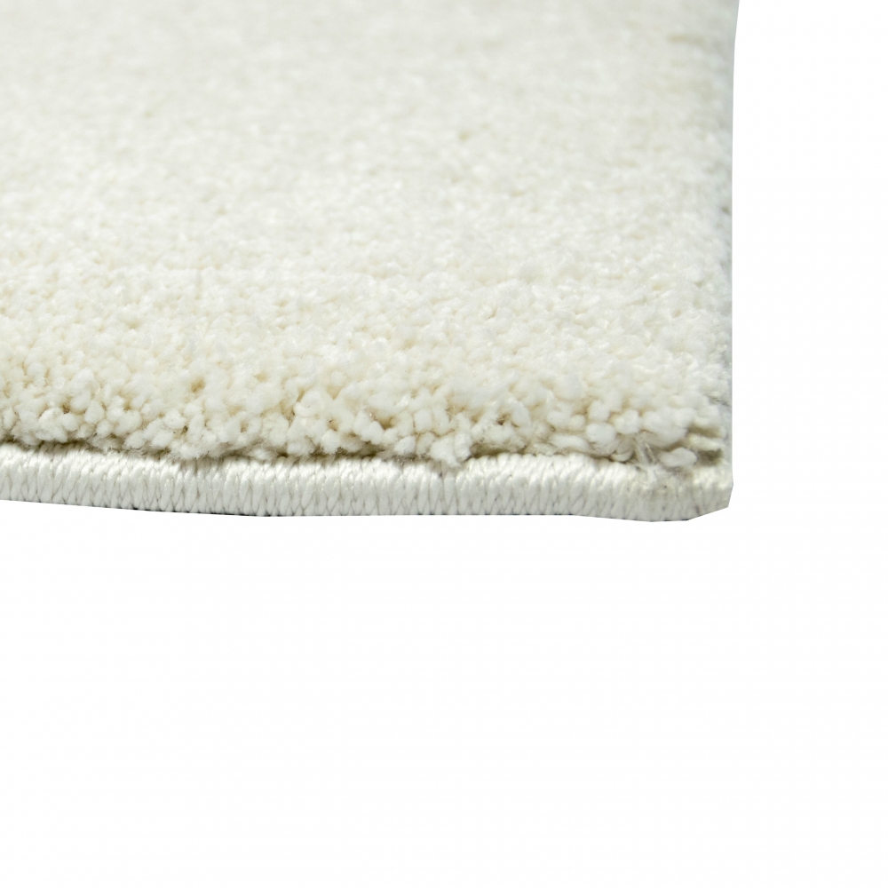 Teppich Creme Uni praktisch robust pflegeleicht hell Alltag