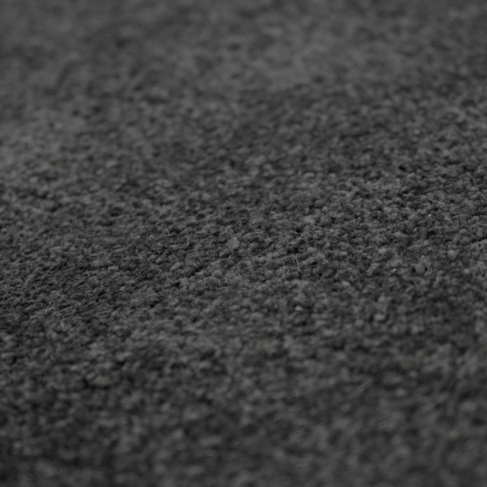 Teppich Schwarz Uni praktisch robust pflegeleicht Alltag