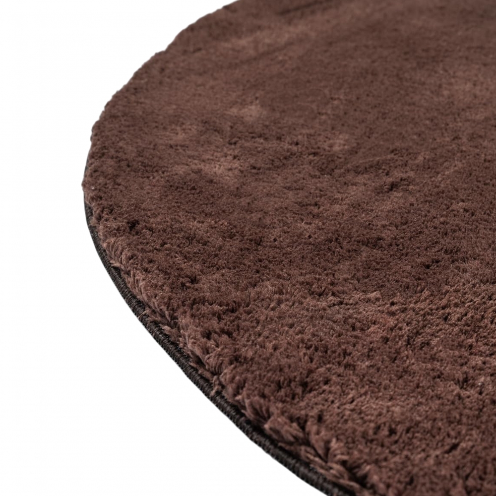 Teppich Shape in moderner Freiform rutschfest weich Braun