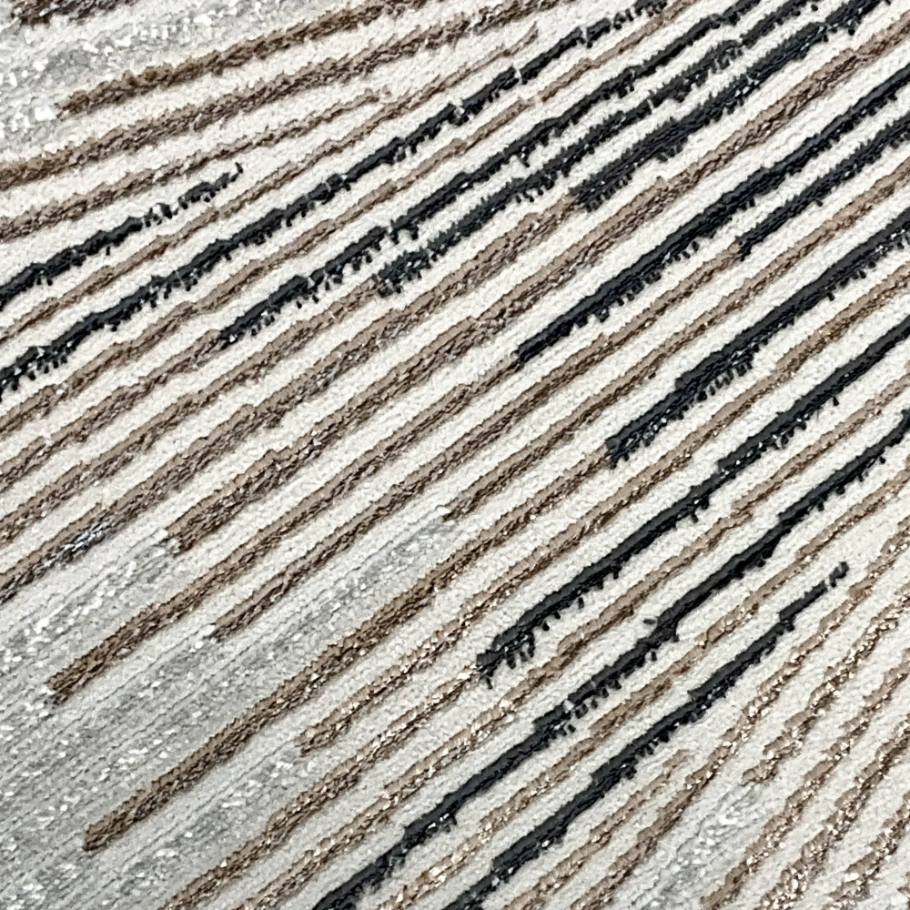 Teppich mit Glanzfaser, abstraktem Muster