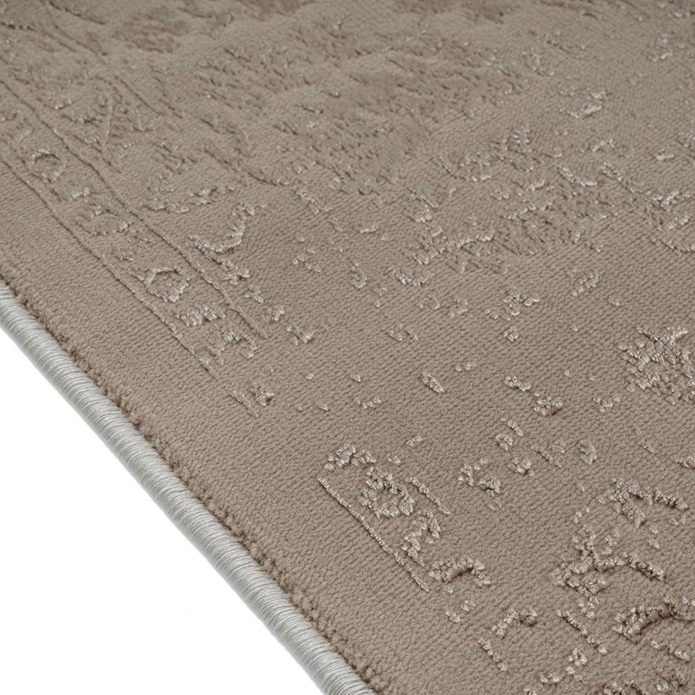 Teppich Beige mit Ornament Muster pflegeleicht