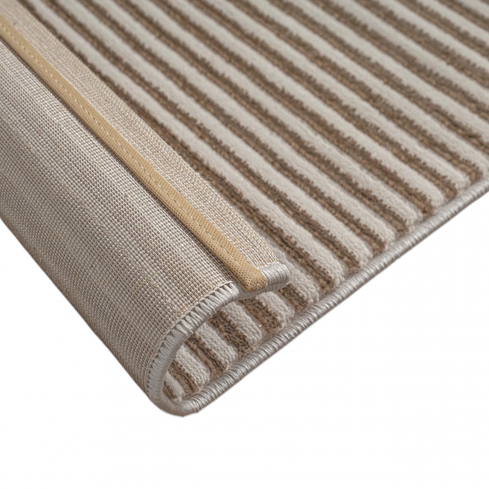 Teppich Beige Muster pflegeleicht modern