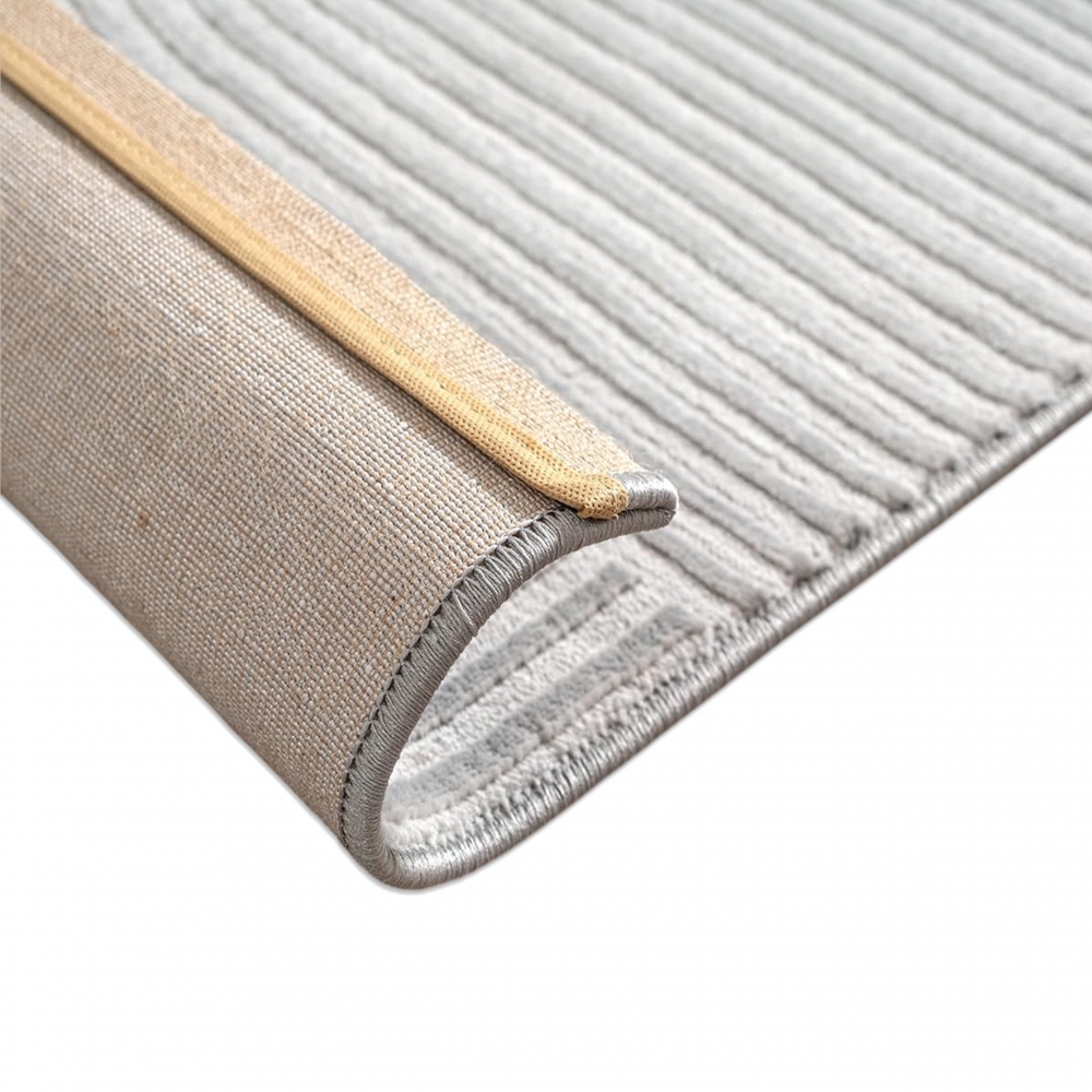 Teppich Grau Muster pflegeleicht modern