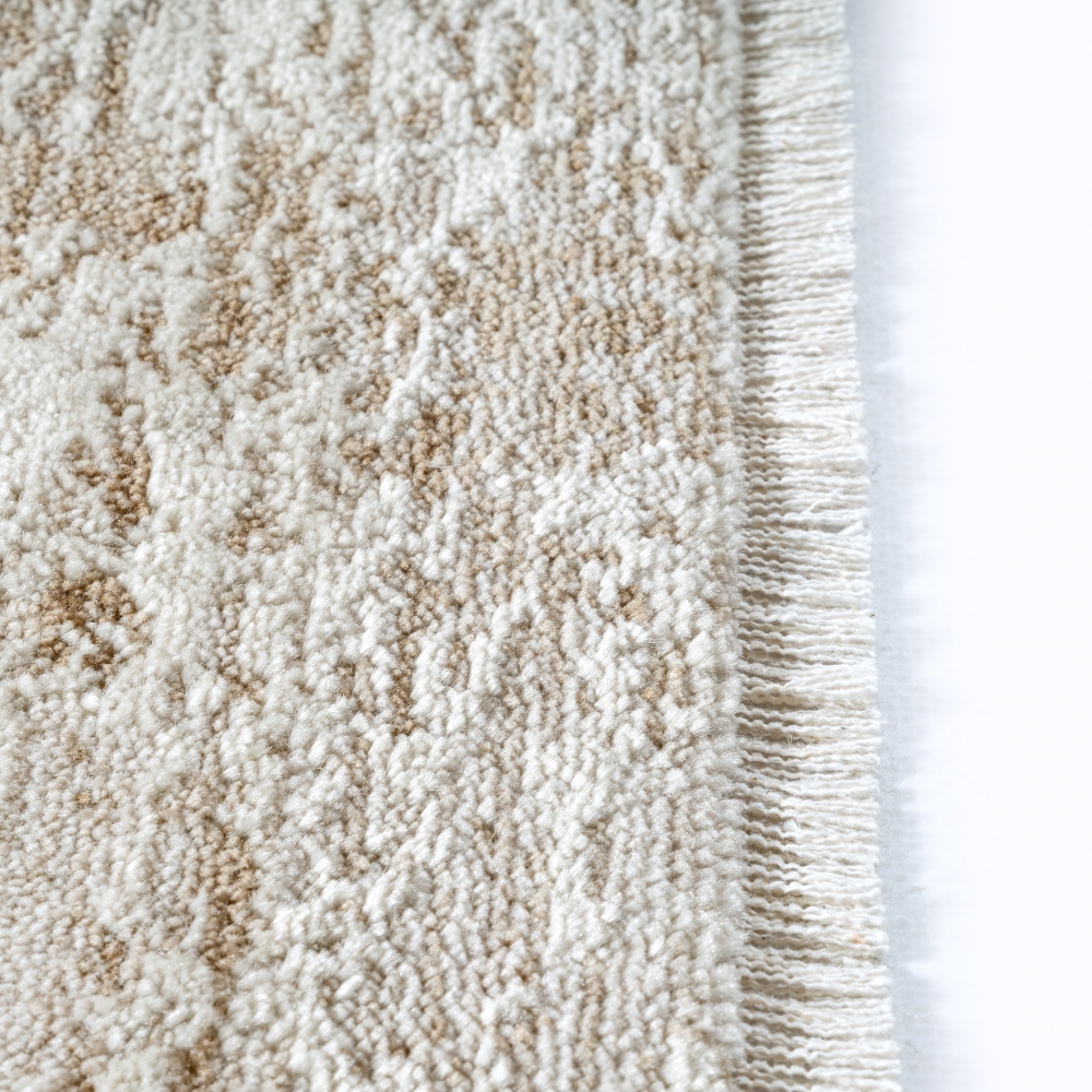Teppich beige sanftes Wolken-Design weich pflegeleicht
