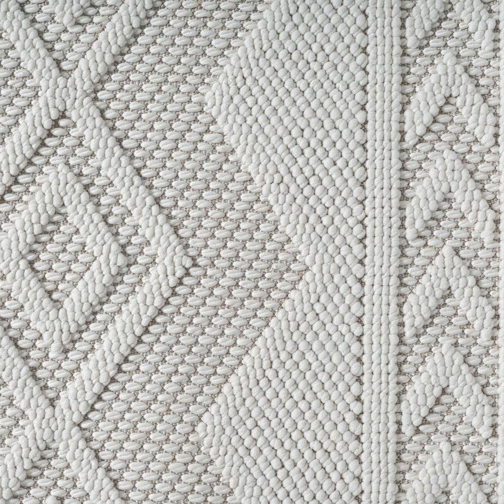 Pflegeleichter Teppich mit strukturierter Loop-Optik Creme