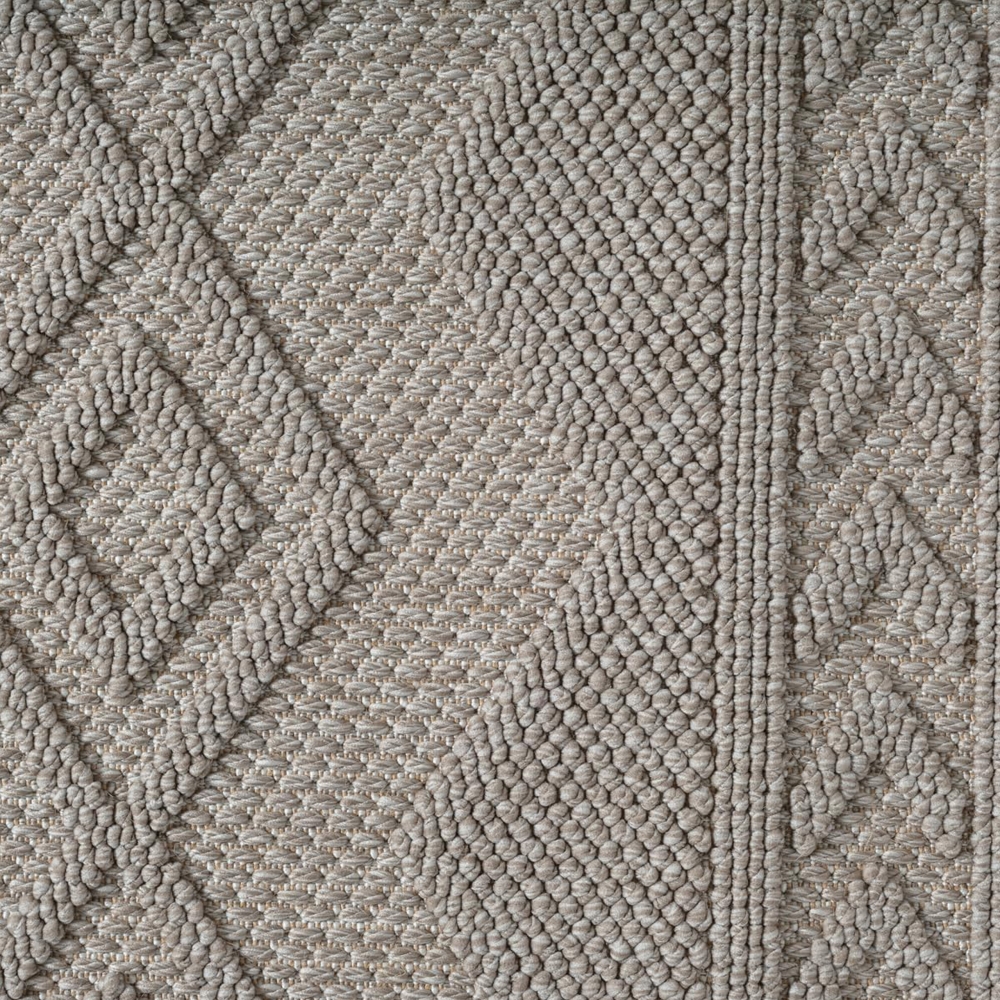 Pflegeleichter Teppich mit strukturierter Loop-Optik Beige