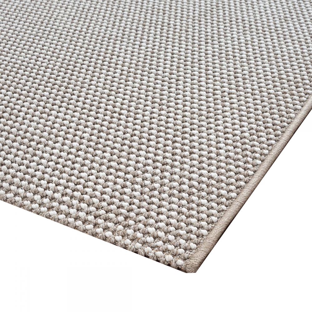 Wohnzimmerteppich Niedrigflor im speziellen modernen Design in beige