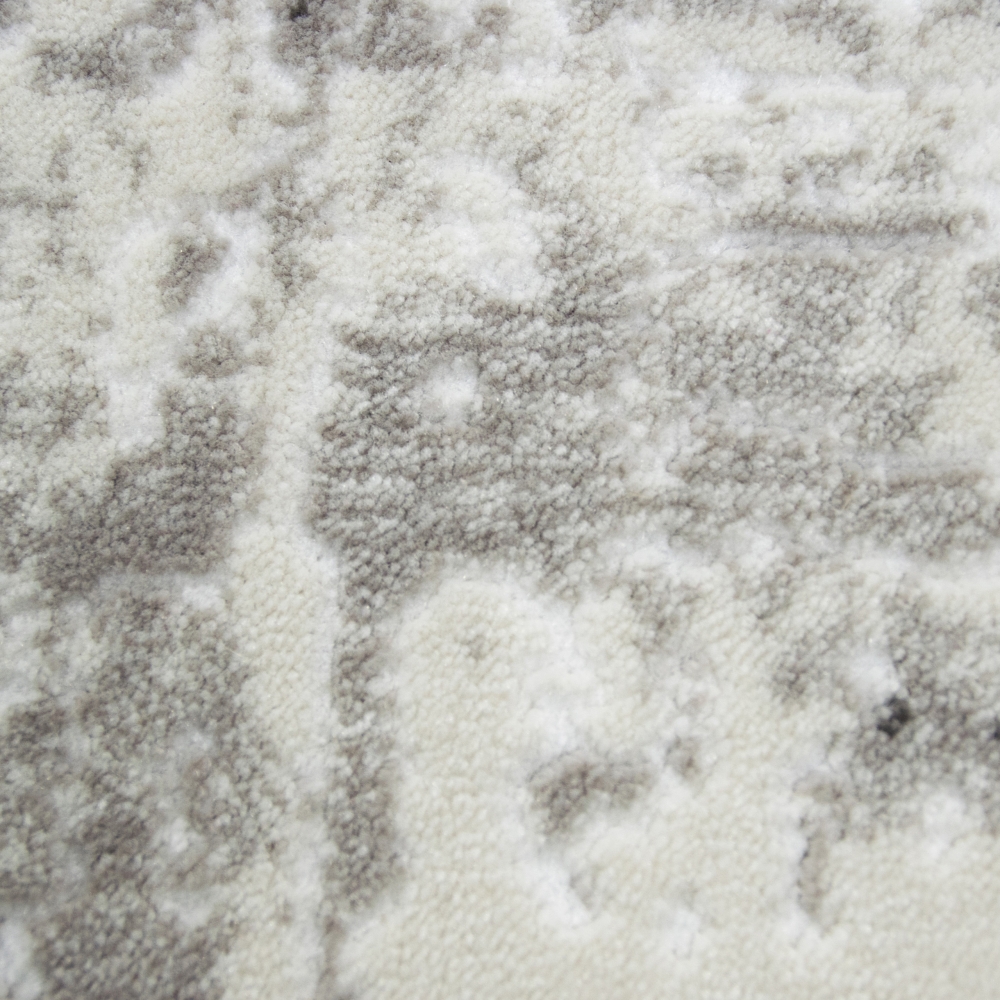 Designer Teppich in Beige Creme Grau
