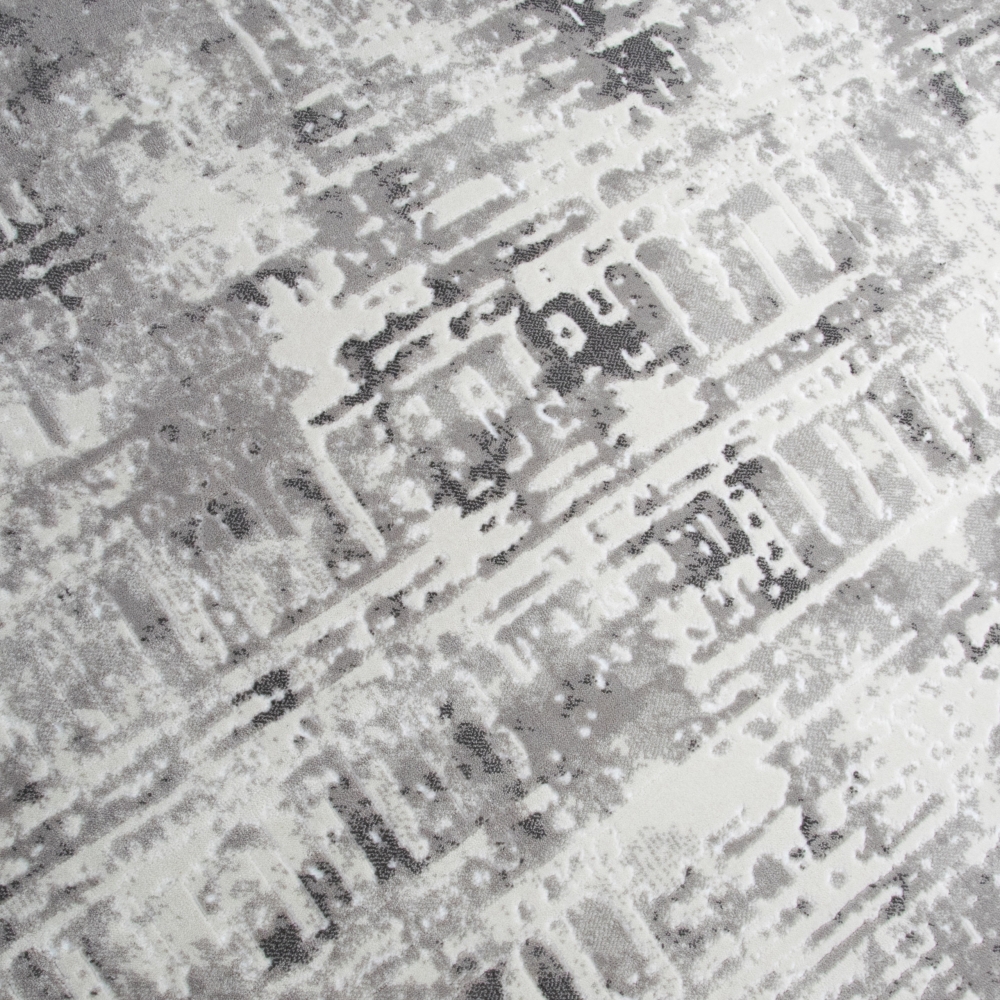 Designer Teppich in Beige Creme Grau