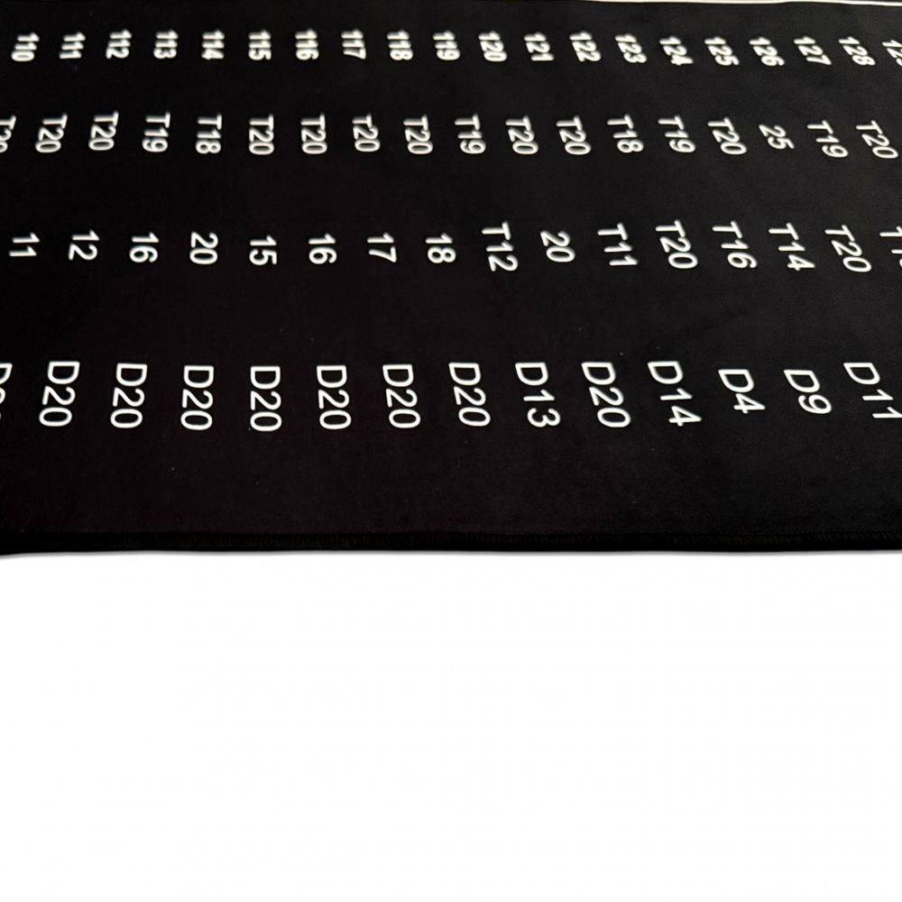 Dartmatte schwarz - Schutz für Boden