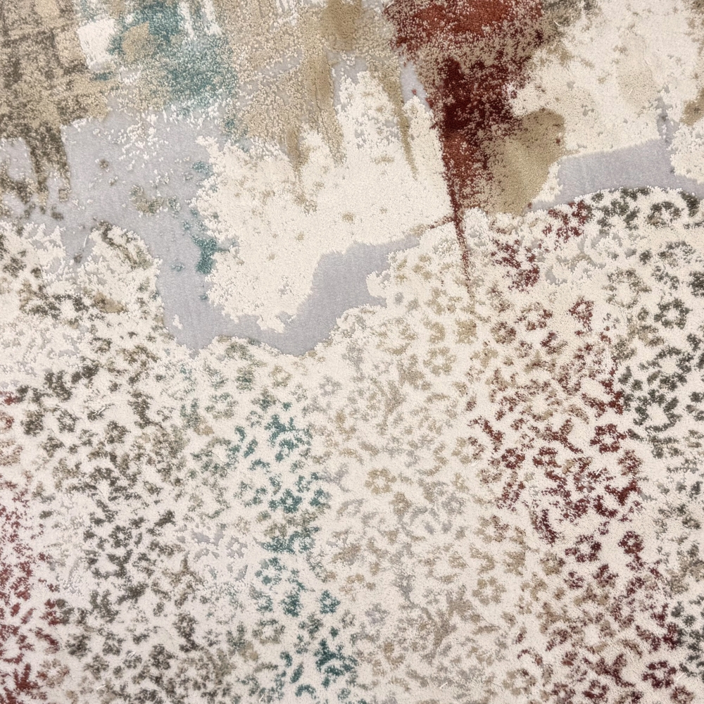 Gebetsteppich mit Moschee-Motiv in heller Farbgebung