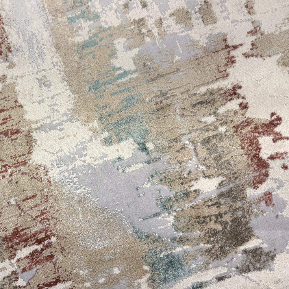 Gebetsteppich mit Moschee-Tor Motiv in hellen Naturtönen