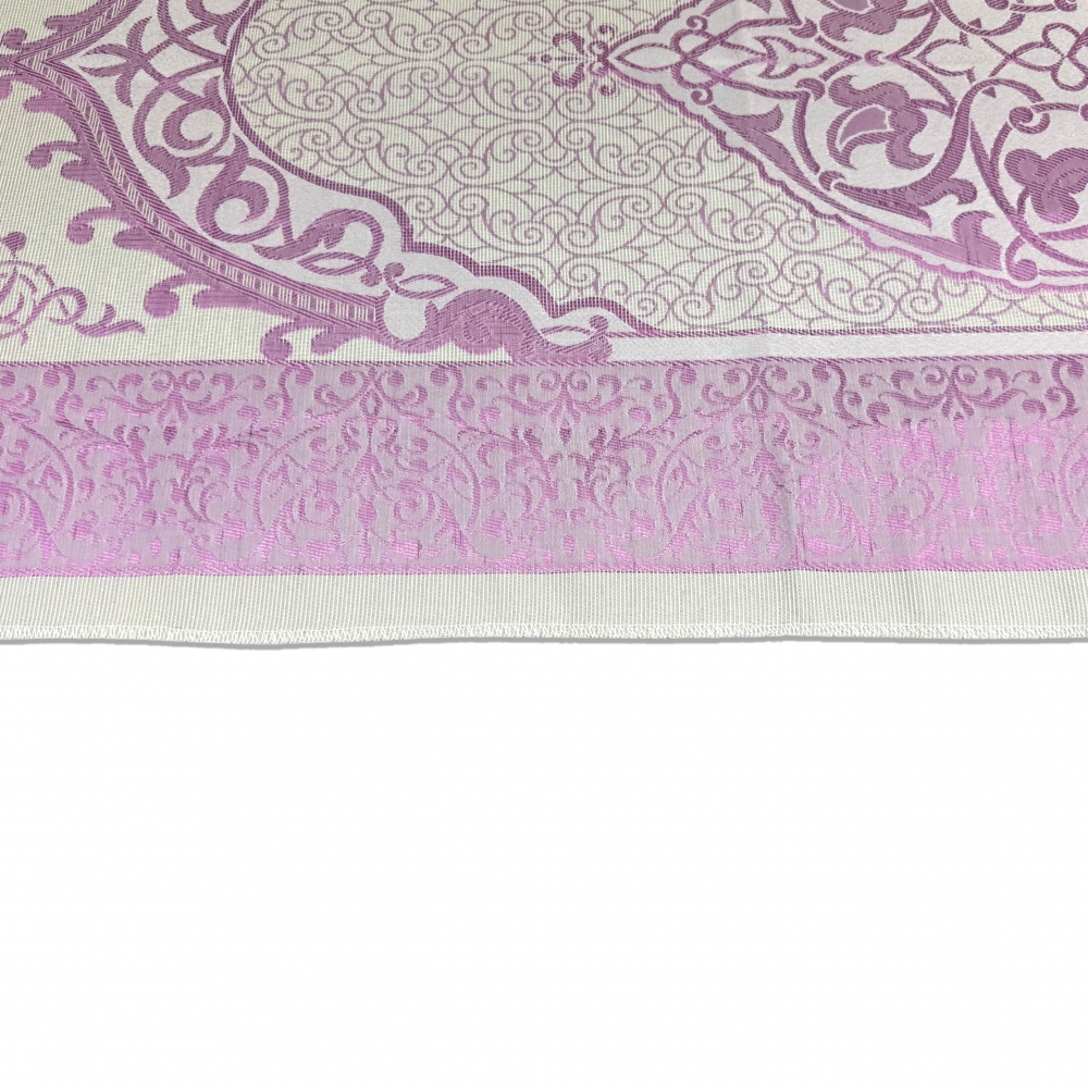 Gebetsteppich aus Taftstoff mit Geschenkbox und Tesbih leicht lila 65 x 110 cm