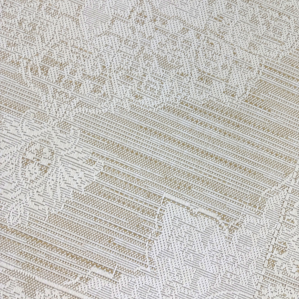 Teppich Beige Creme pflegeleicht für Wohnzimmer Balkon Terrasse