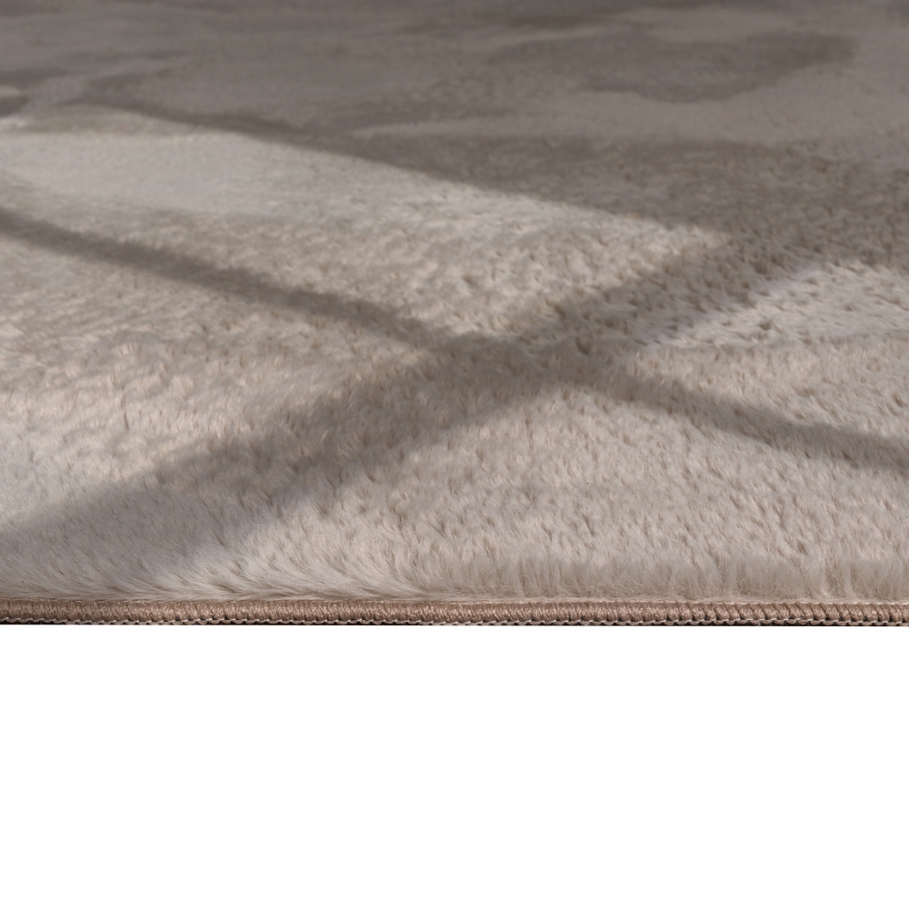 Teppich beige weich pflegeleicht saugrobotergeeignet für Wohnbereiche